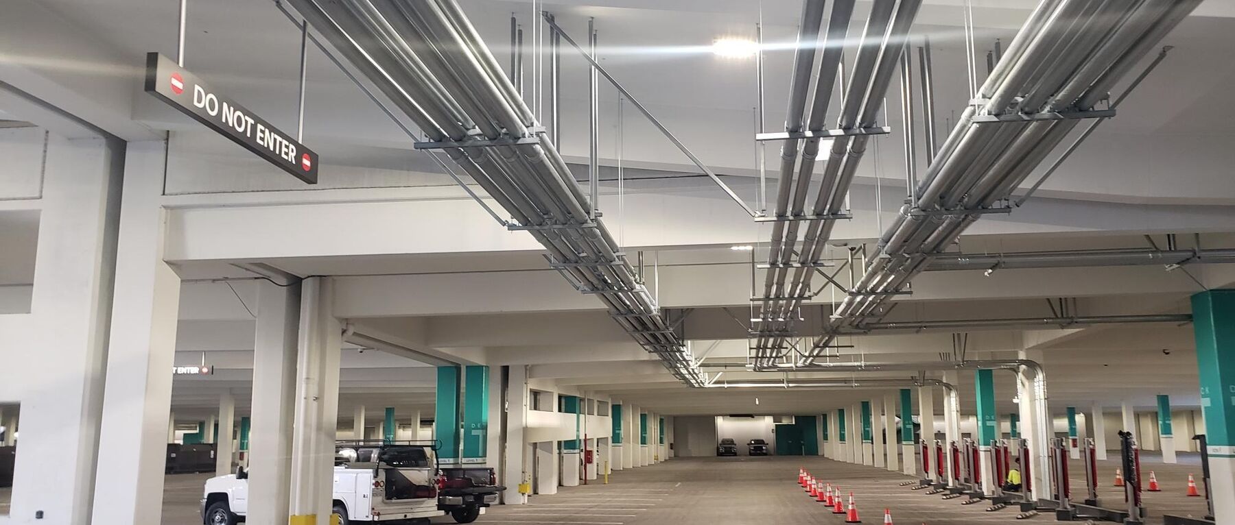 Parking structure EV charging