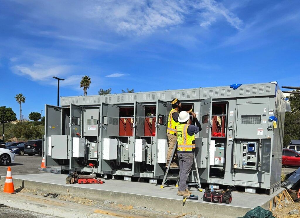 MC Electric crew working safely